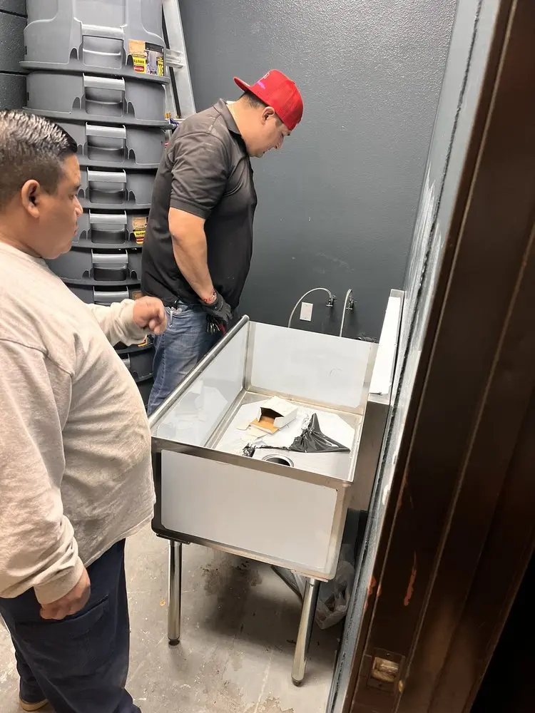 Commercial plumbing and sink installation in Downtown Redmond